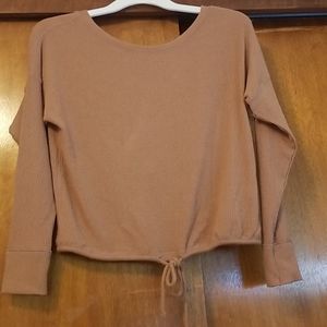 Abercrombie long sleeve cinched shirt